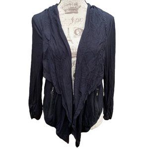 Rock & Republic Cropped Lined Cardigan Long Sleeve w/ Pockets L